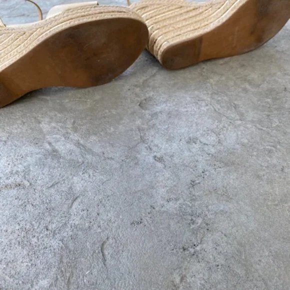 Nordstrom Vince Camuto Marybell Leather Wedge Sandals in Gold - Picture 11 of 11